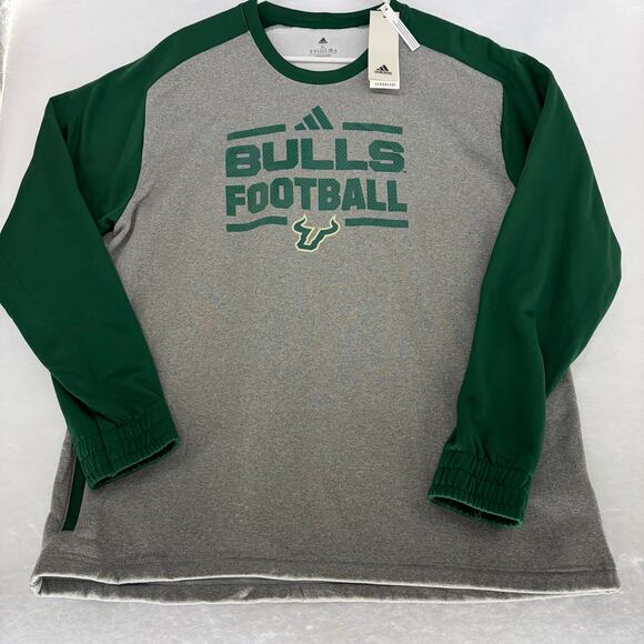 adidas Other - NWT Men's adidas USF Bulls Football Aeroready Long Sleeve Pullover Sweatshirt XL